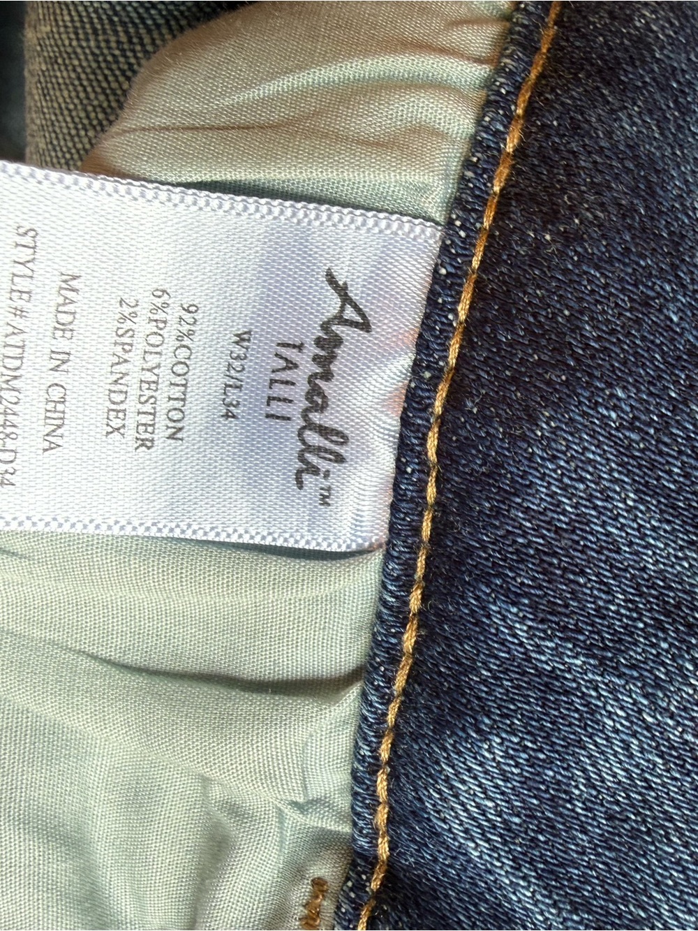 Brooklyn Tall Cuffed Straight Leg Jeans - Light Wash - Picture 5 of 9